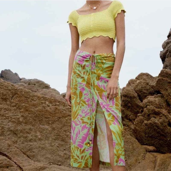 Zara Multicolor Midi Skirt - Picture 2 of 6